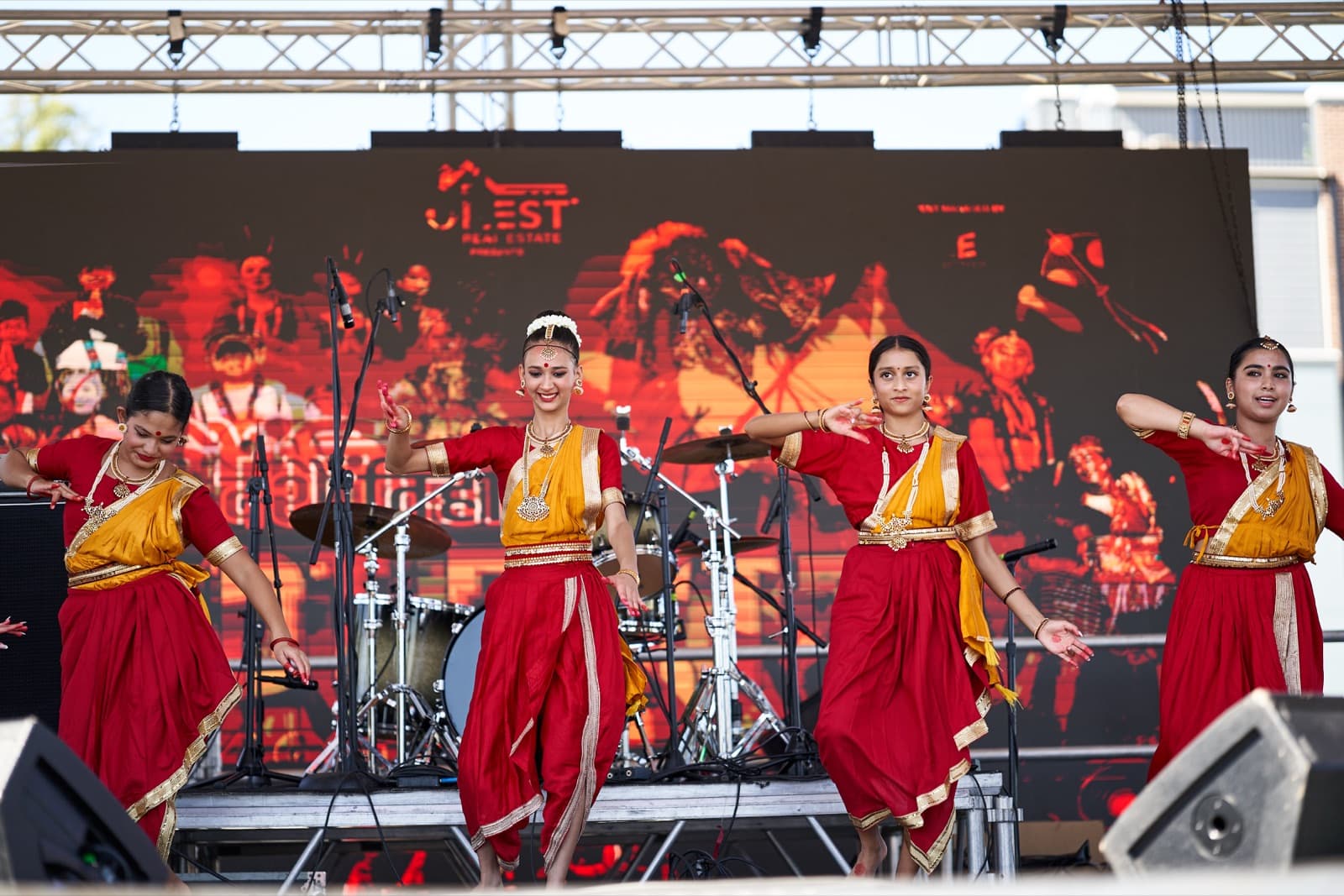 Crowd enjoying the festival